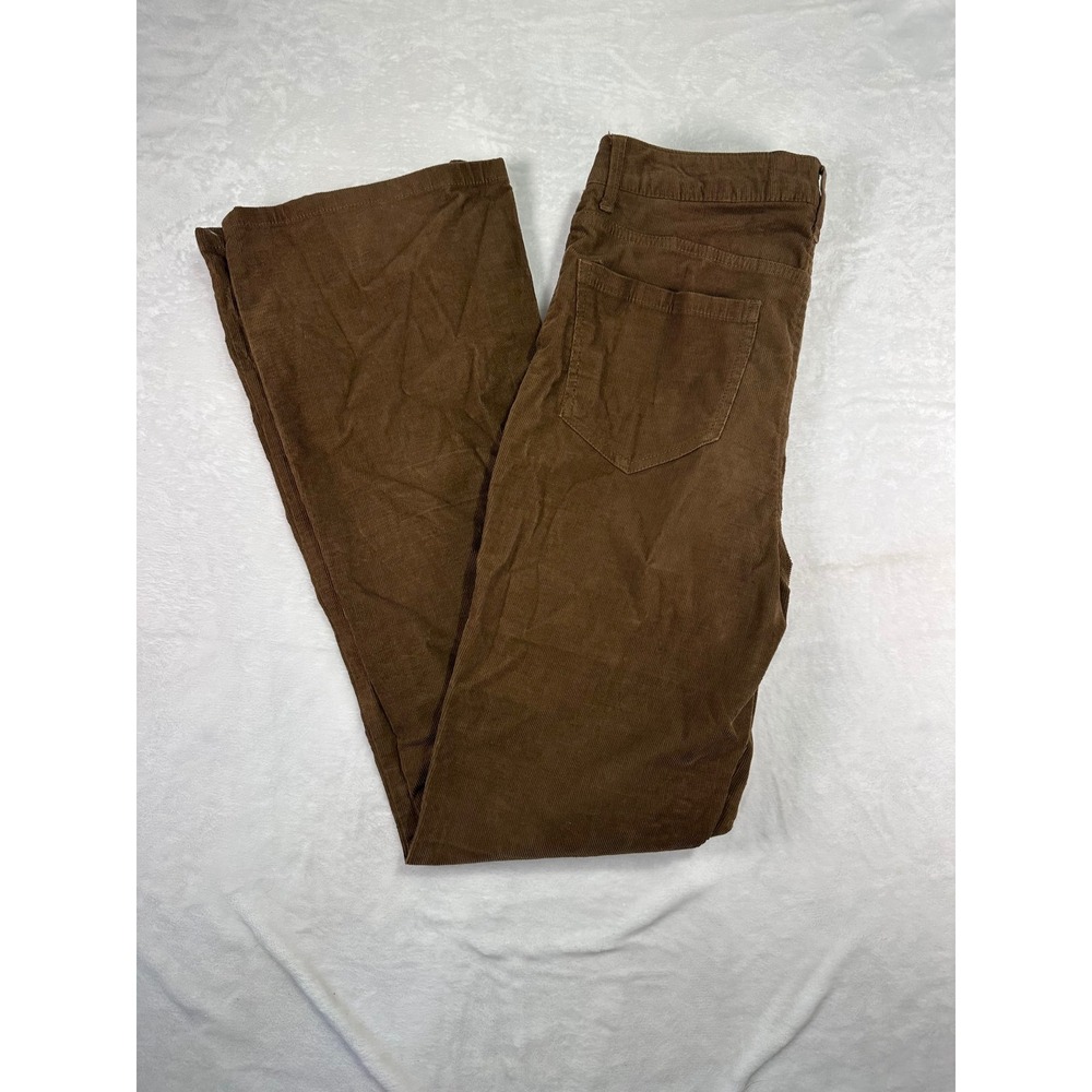 Antonio Melani Corduroy Pants 2 Brown Mid Rise Bootcut Flare Women